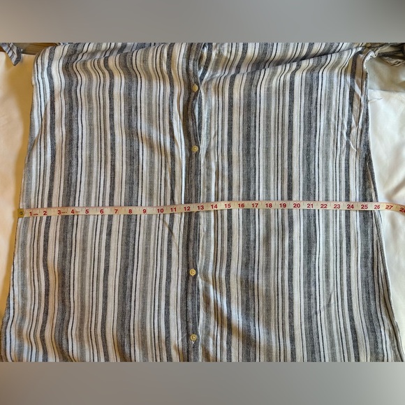 Gap Striped Gray Midi Shirt Dress - Picture 12 of 15